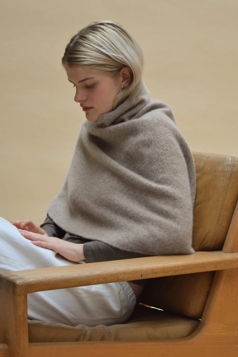 ジャケット・アウター cecilie telle high neck poncho Cecilie telle high neck poncho High Neck Poncho — Cecilie Telle
